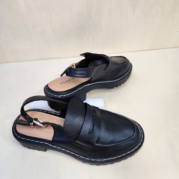 Torrid  Women’s Sling Back Lug Loafer size 8ww - Picture 2 of 11